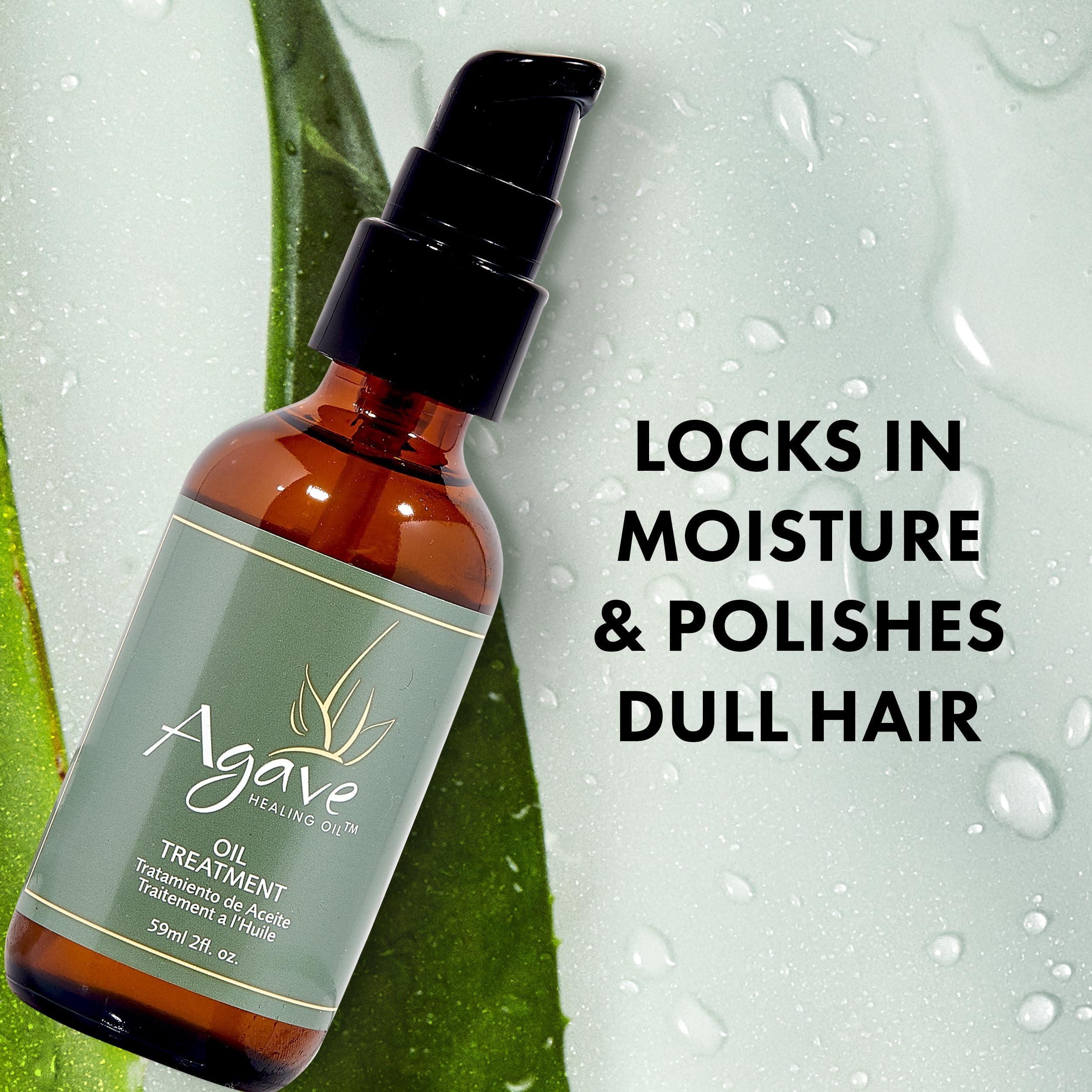 Agave Healing Oil Agave Healing Oil Treatment, Lightweight Rejuvenating Hair Oil for All Hair Types With Natural Agave Extract, Paraben & Sulfate-Free, 2 Fl Oz