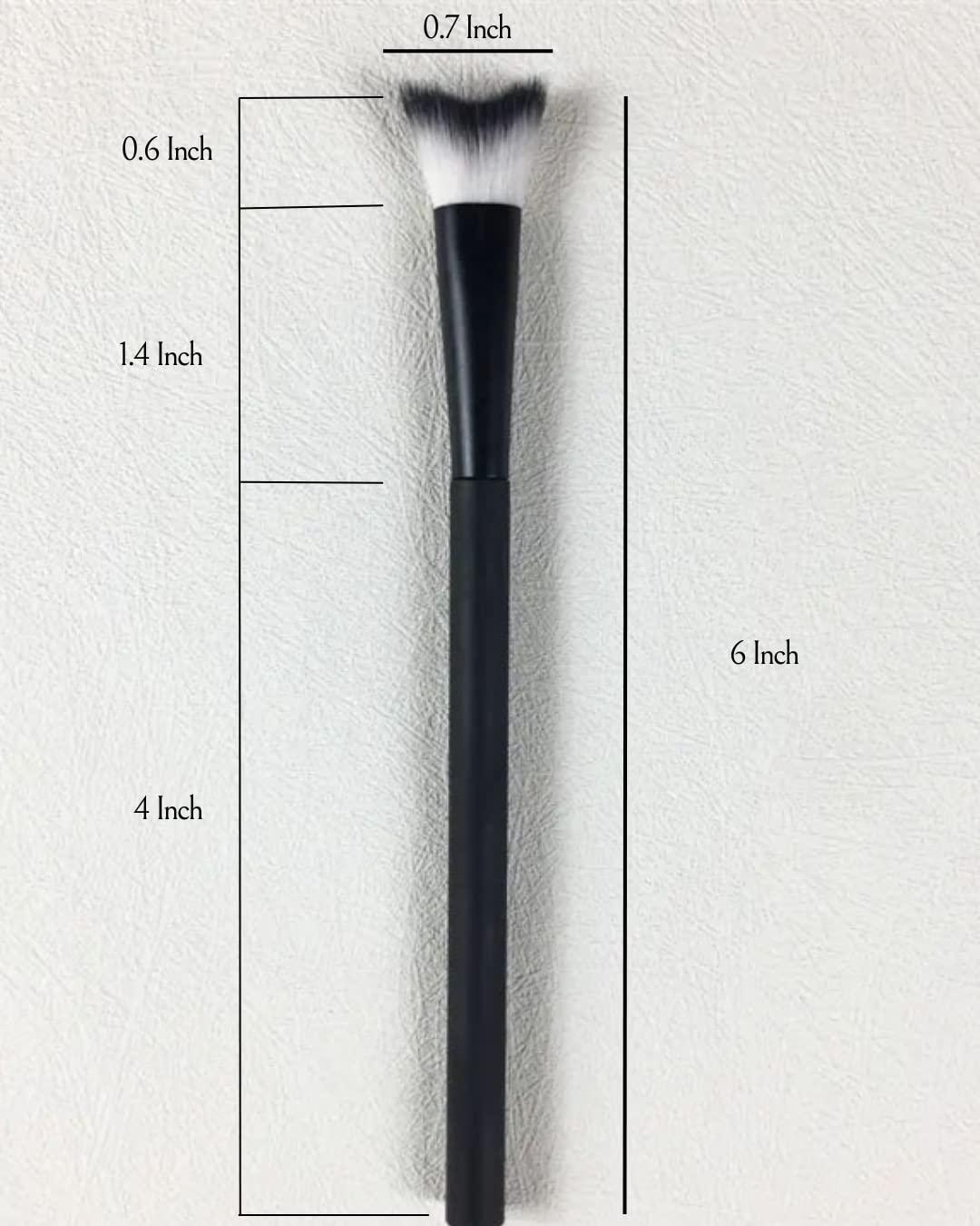 Generic Fluffy Curved Spool Eyelash Extension Cleanser Brush,Lash Shampoo Brush For Eyelash Extension