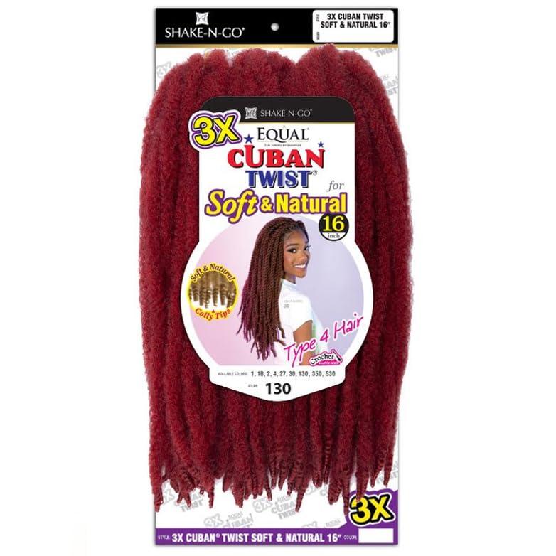 FREE TRESS FREE TRESS Synthetic Braid - 3X Cuban Twist Soft & Natural 16\" (1)