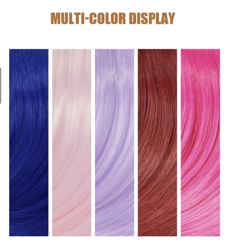 Belle G Belle G Clip In Rainbow Hair Fringe Bang, Human Hair, Side Swept Style (Grey Silver)