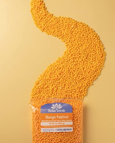 Bella Verde Bella Verde Wax Warmer Home Waxing Kit - Wax Kit for Hair Removal Wax Pot Professional with LED Display and 8 Bags Painless Hard Wax Beans, 20 Wax Sticks for Face, Legs, Arms, Bikini