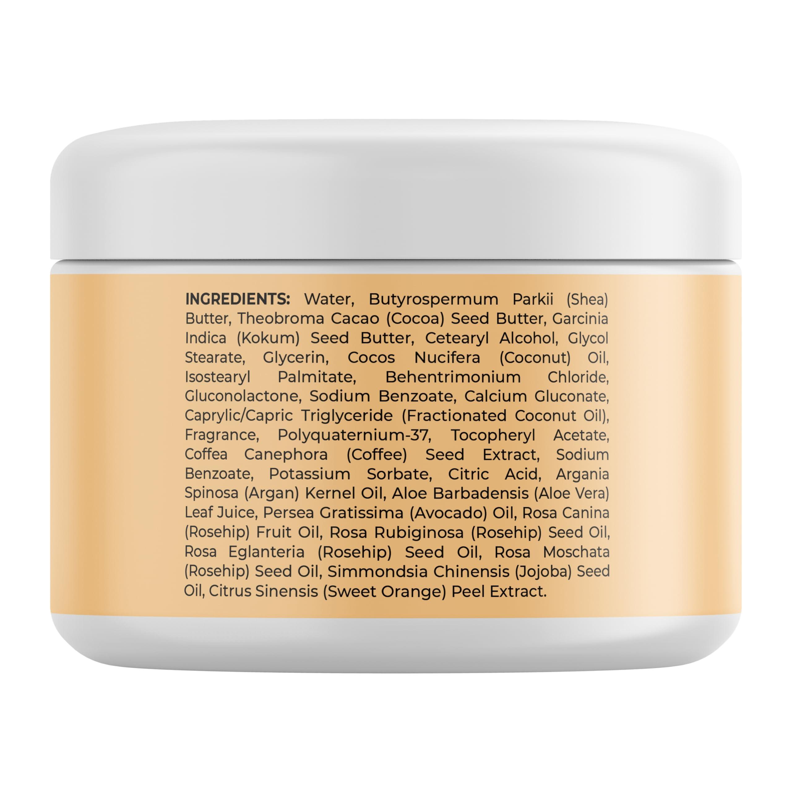 HONEYDEW Concealing Caffeine Cream for Cellulite Reduction - Ultra Moisturizing Cellulite Cream for Thighs Butt and Belly with Rich Shea and Cocoa Butter - Light Scented Vegan Firming Body Lotion for Women