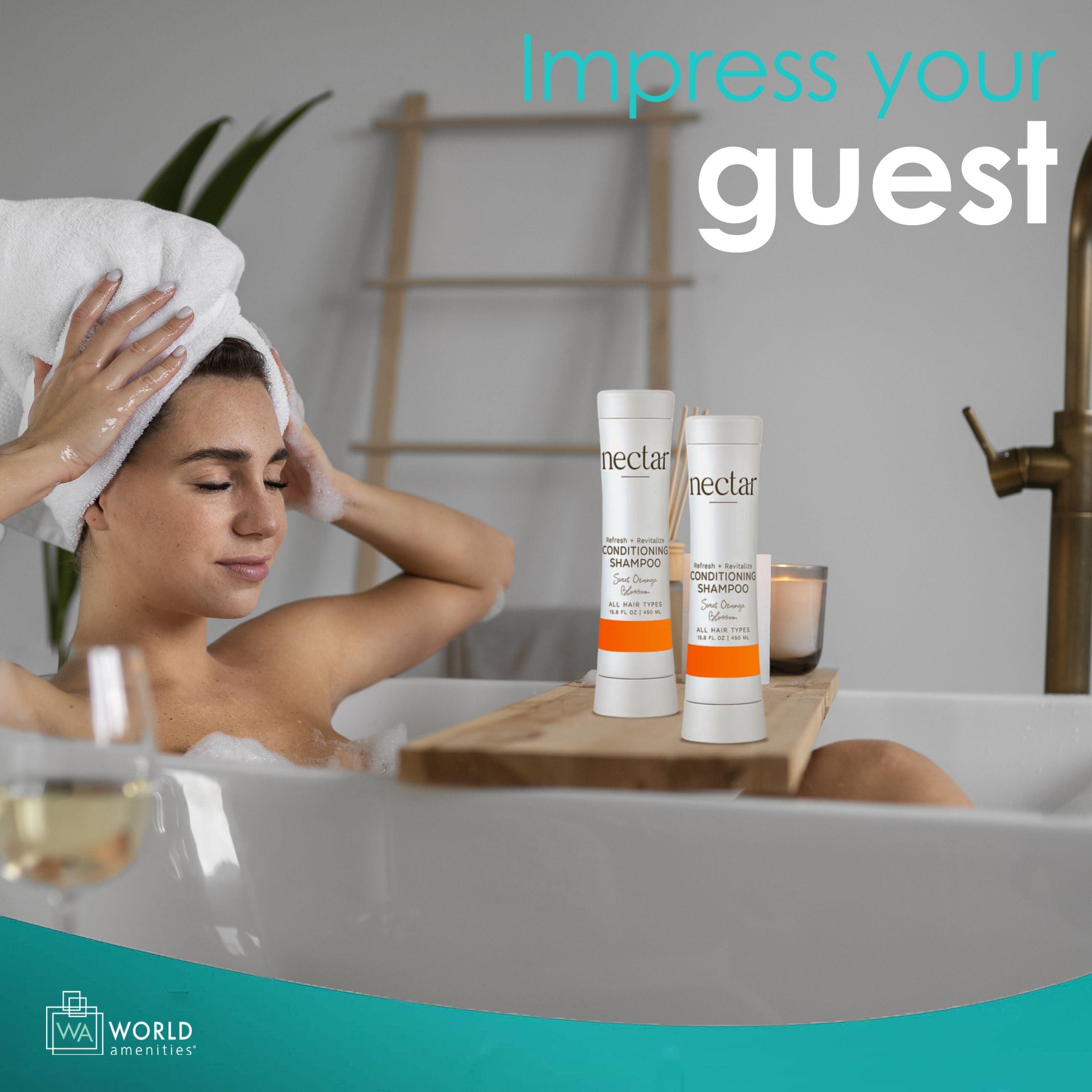 World Amenities World Amenities - Nectar Squeeze Cartridge 2 in 1 Conditioning Shampoo - Shampoo Conditioner in a Squeeze Bottle