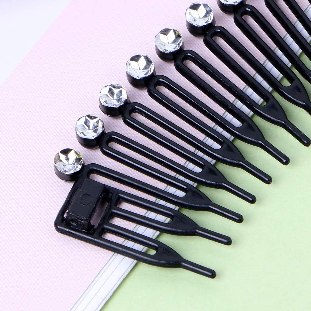 VIccoo VIccoo 5Pieces/Lot Cute Plastic Full Circle Stretch Flexible Hair Comb Teeth Headband Hair Band Clip - 2#