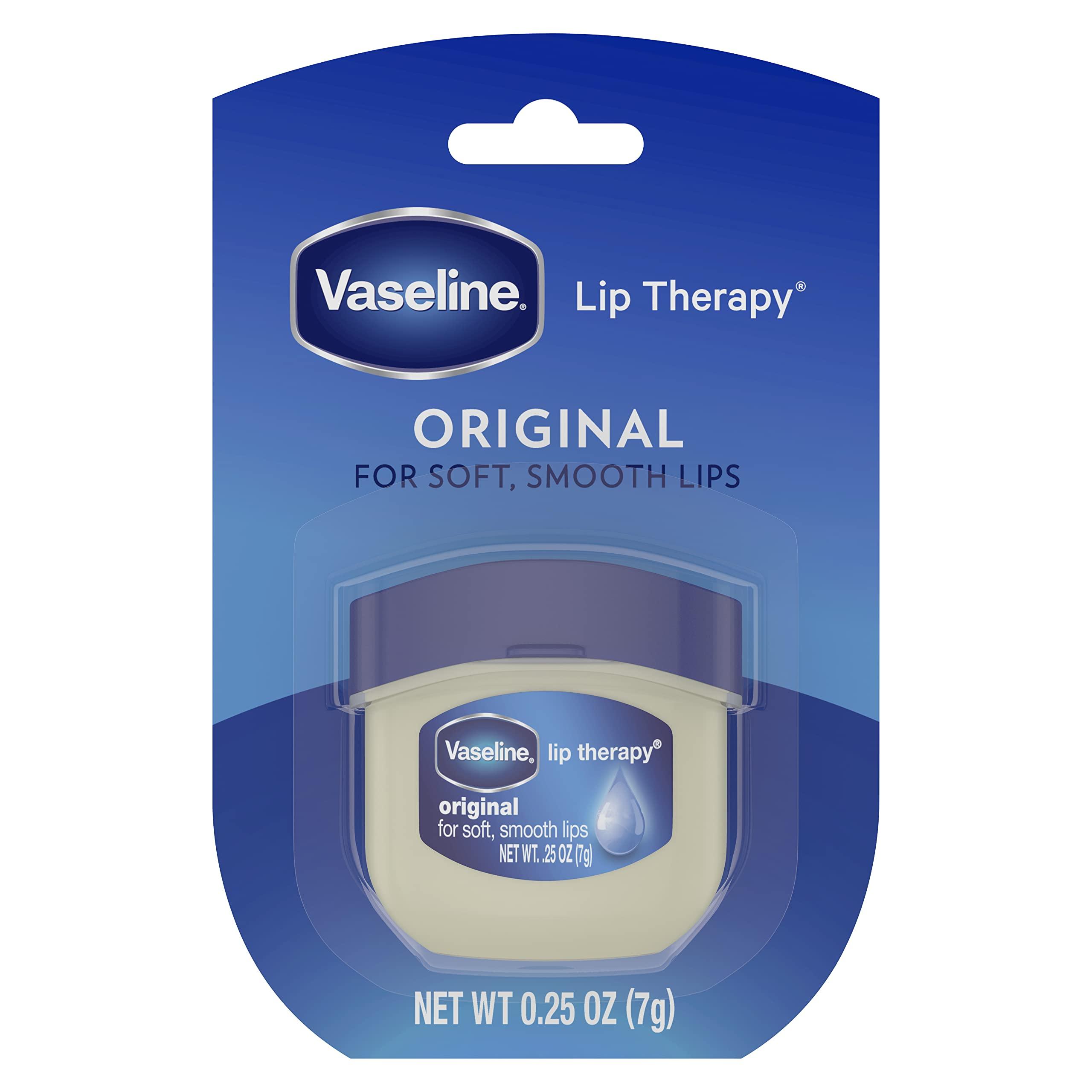 Vaseline Vaseline Lip Therapy 6-Pack  Mini Lip Balm for Healing Dry Lips, Travel-Size Petroleum Jelly Lip Care, Premium Gift Set, 0.25 Oz Each