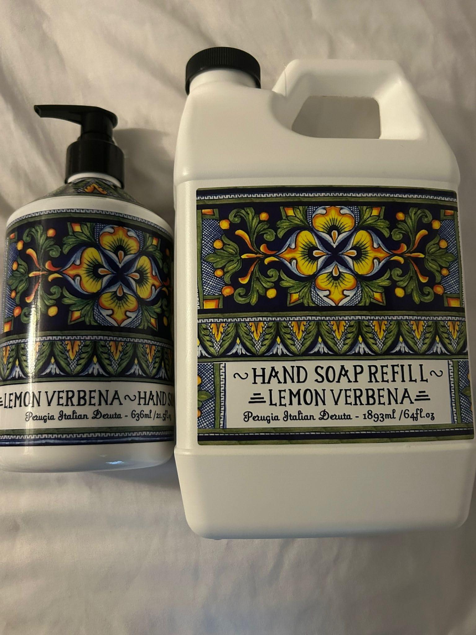 Generic Pack of Lemon verbena hand soap 64 fl oz refill botlle & lemon verben 21.5 fl oz bottle