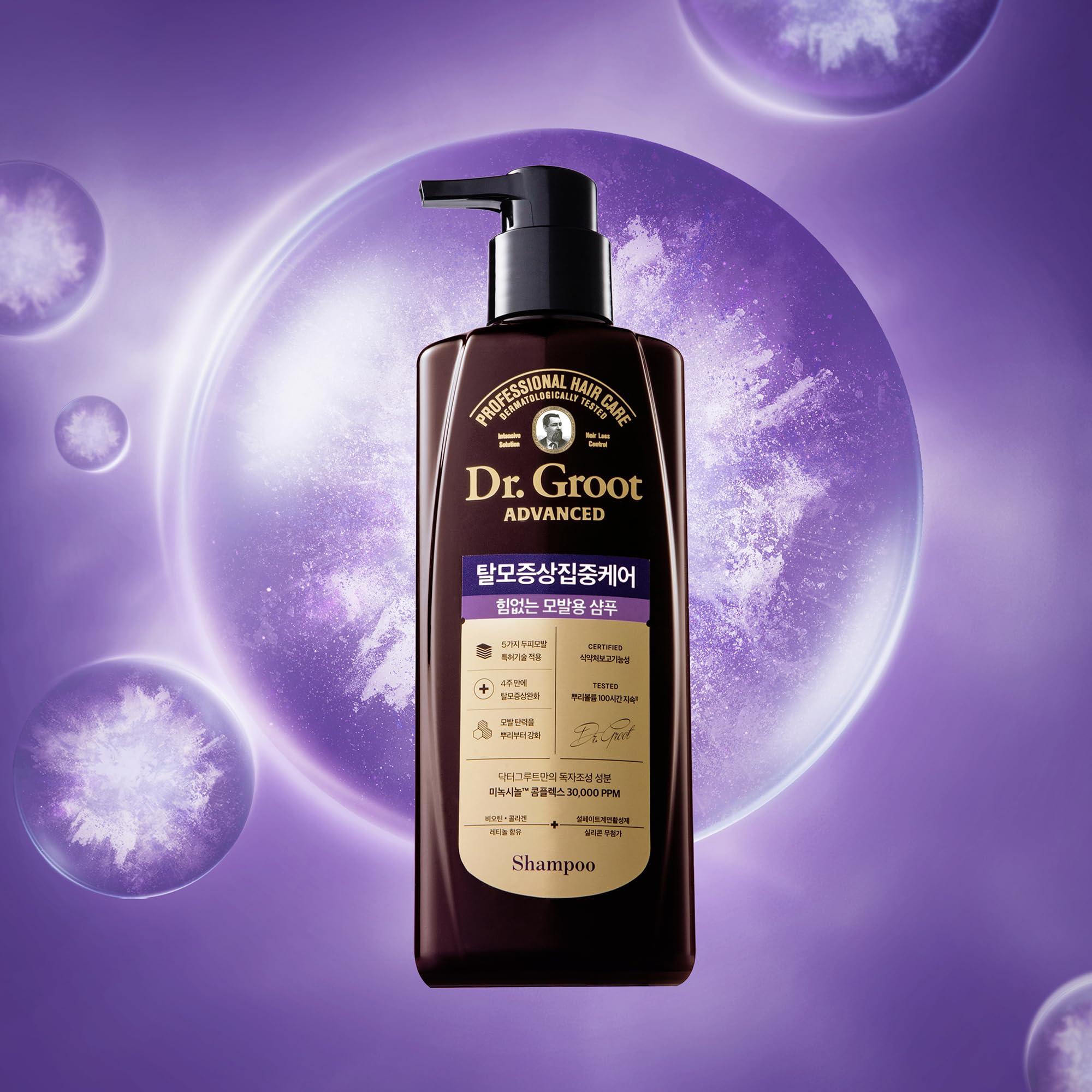 Dr.Groot Dr. Groot Intensive Hair Loss Control & Volumizing Shampoo for Thin Hair (400 ml/13.53 fl oz) - Hair Thickening. Biotin, Collagen & Retinol