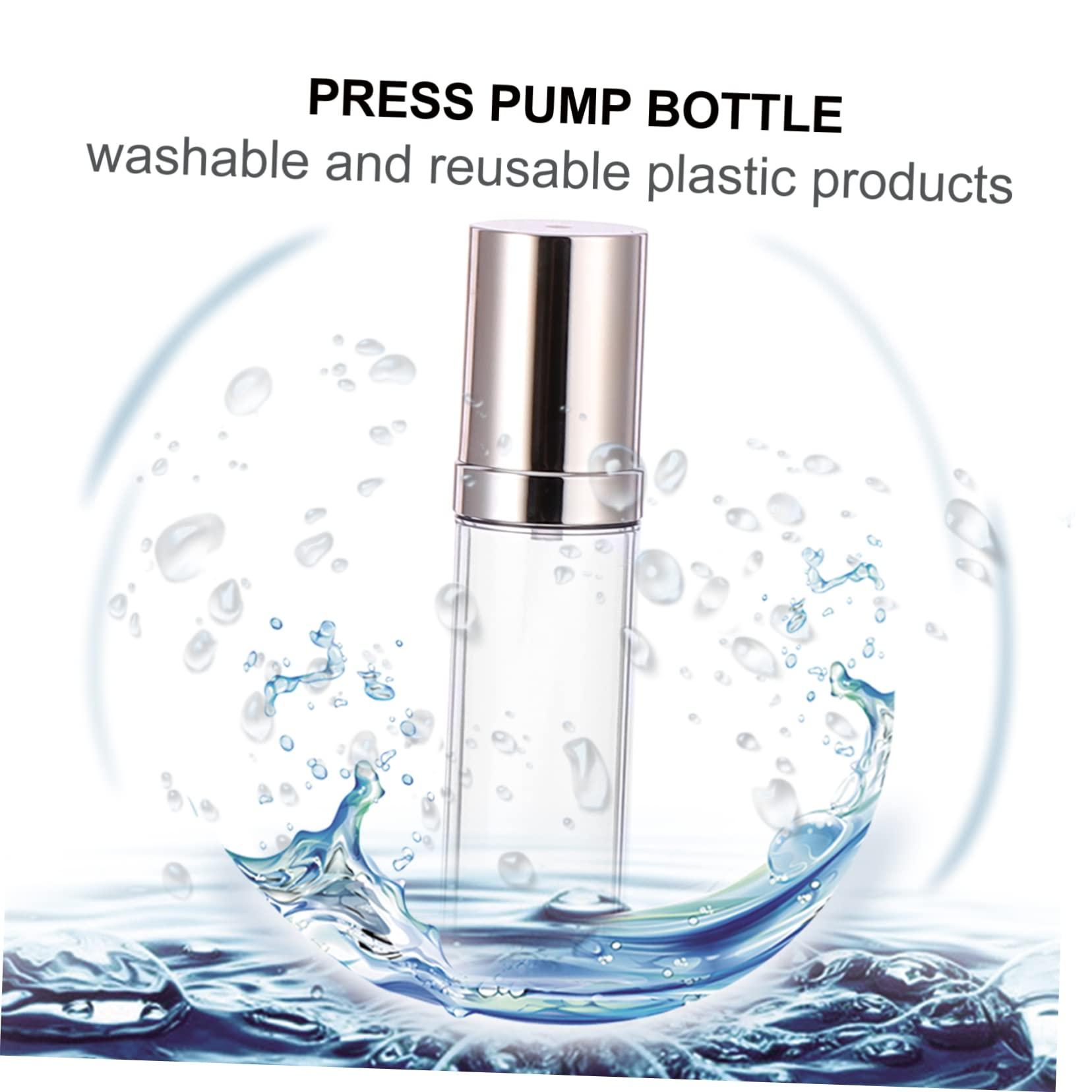 COOLHIYA COOLHIYA 6pcs Set Refillable Airless Pump Bottles Toiletry Bottles for Travel Lotion Portable Dispenser