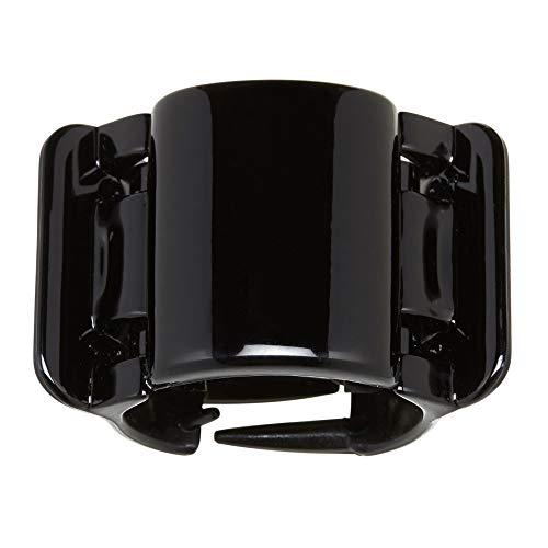 Allure Style Accessories Linziclip Hair Jawclip Midi Black Solid Bundle, 2-Pack