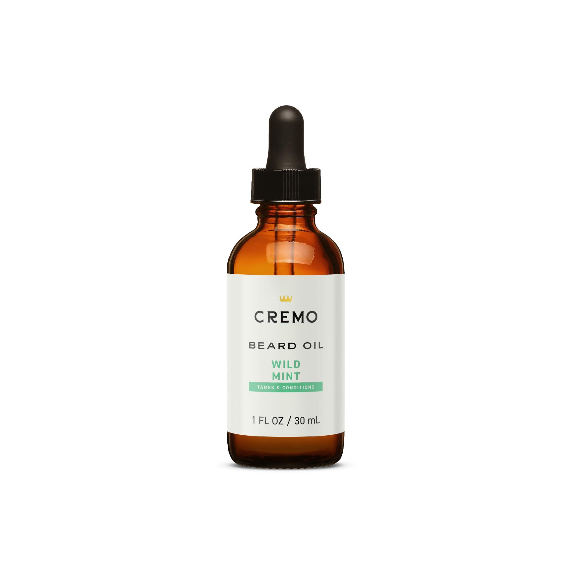 Cremo Cremo Beard Oil, Revitalizing Wild Mint, 1 fl oz - Restore Natural Moisture and Soften Your Beard To Help Relieve Beard Itch