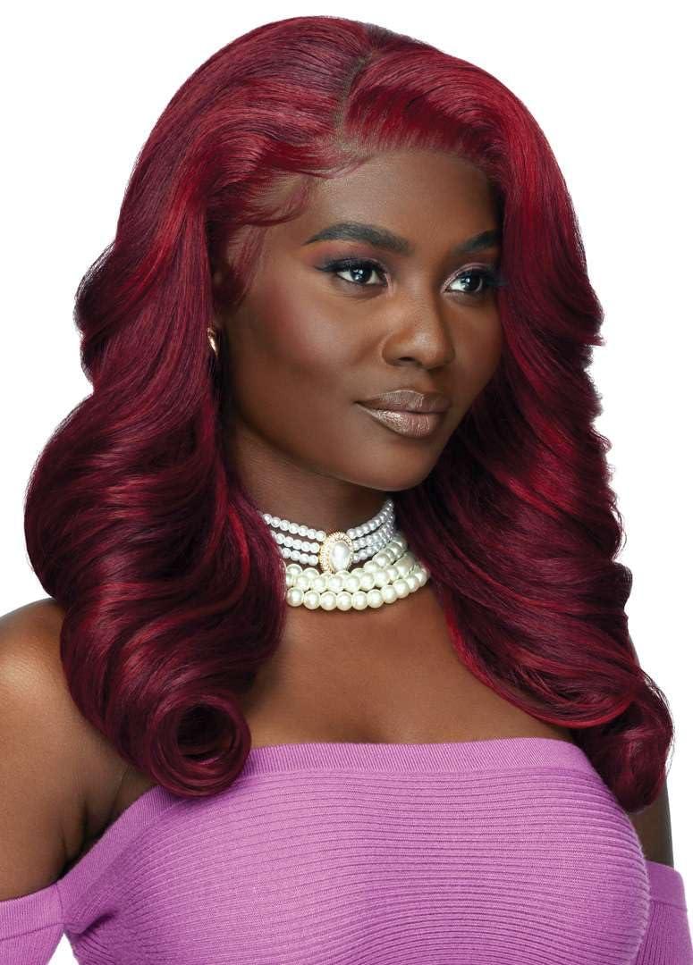 Outre Outre Lace Front Wig - Perfect Hair Line 13X4 - Swoop Series - Swoop 2 (HAZELNUT HONEY)