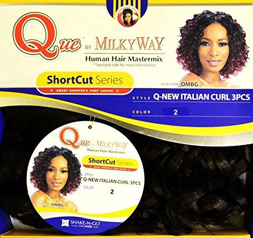 Que by MilkyWay Que By Milky Way Short Cut Series Hair Extension - Q-NEW ITALIAN CURL 3PCS (OM23033)