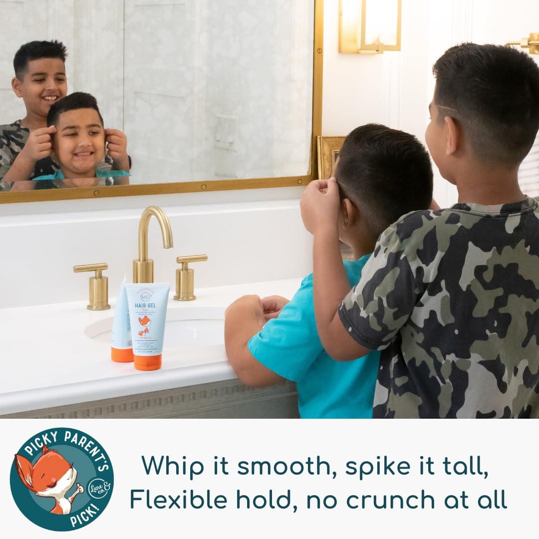 LANE & CO. LANE & CO. Baby Hair Gel - Hypoallergenic Kids Hair Gel - Flexible Medium to Firm Hold - Tames Flyaways, Frizz, Static Hair - Tested by Dermatologists - Suitable for Children Ages 0 & Up - 4 fl.oz.