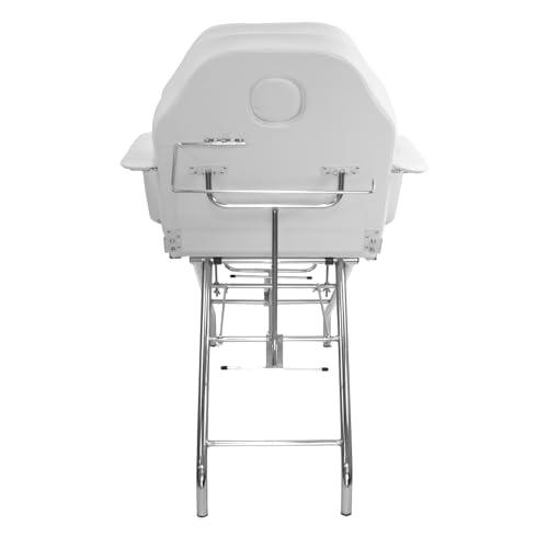 SKINACT SKINACT Basic Facial Chair with Free Stool, Facial Bed, Massage Table (White)
