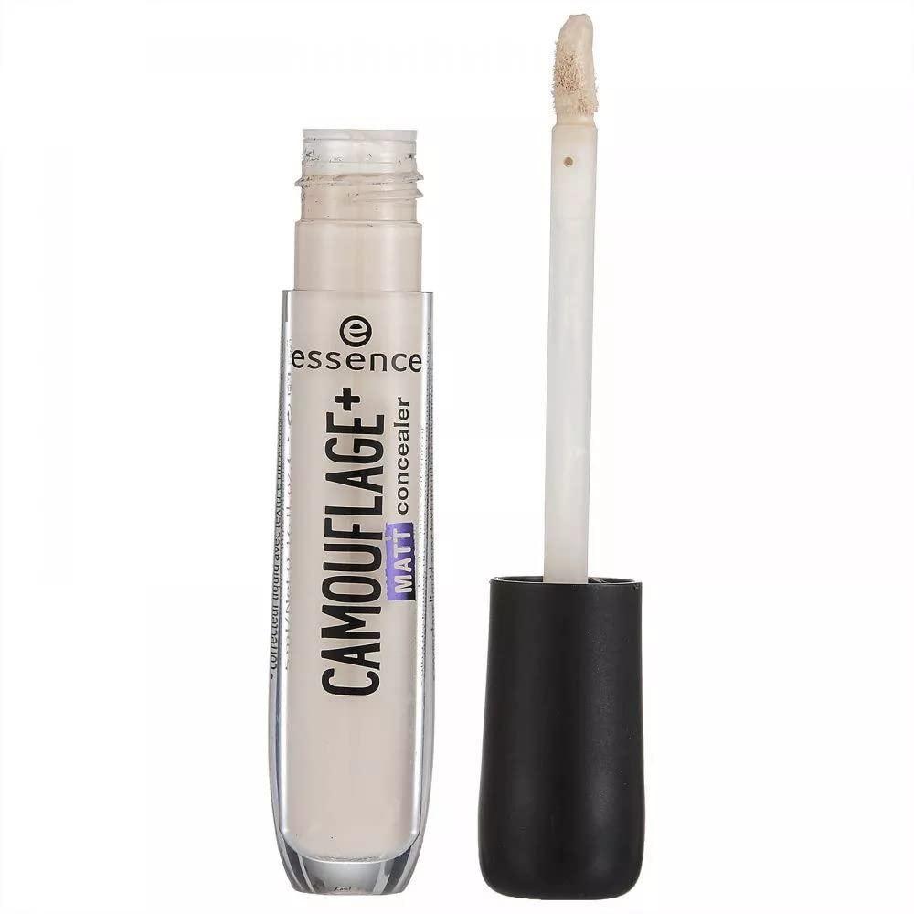 essence essence Camouflage+ Matte concealer, masking pen, no. 20 light ivory, nude, matte, vegan, oil-free, waterproof (5 ml).