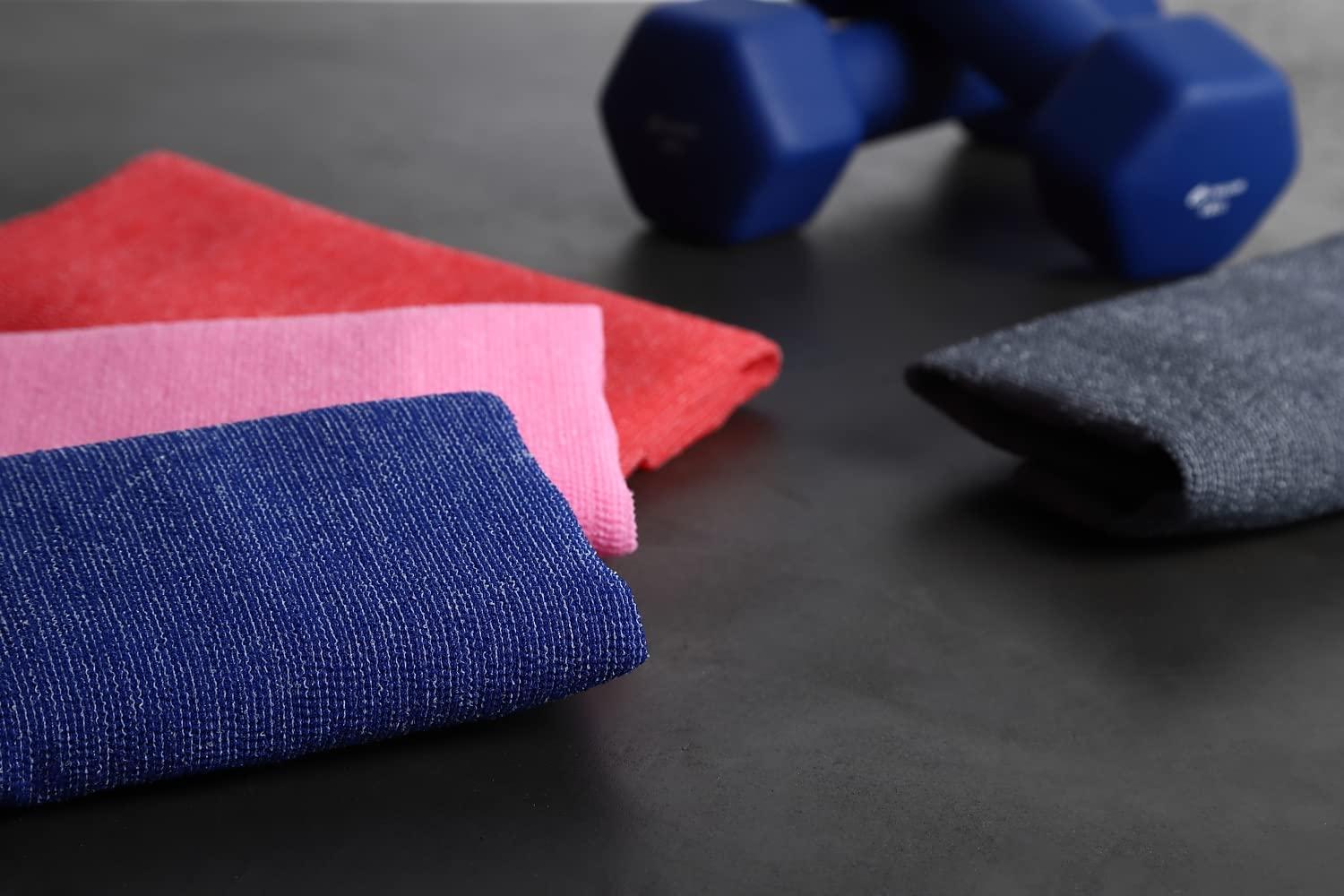 Terra Distribution Extra Rough, Exfoliating Washcloth [Made in Japan] Exfoliating Towel Special Texture Makes Fluffy Foam Lather, Back Scrubber, Dead Skin Cell Remover [Loofah for Women and Men] (2pcs Set(Red, Gray))