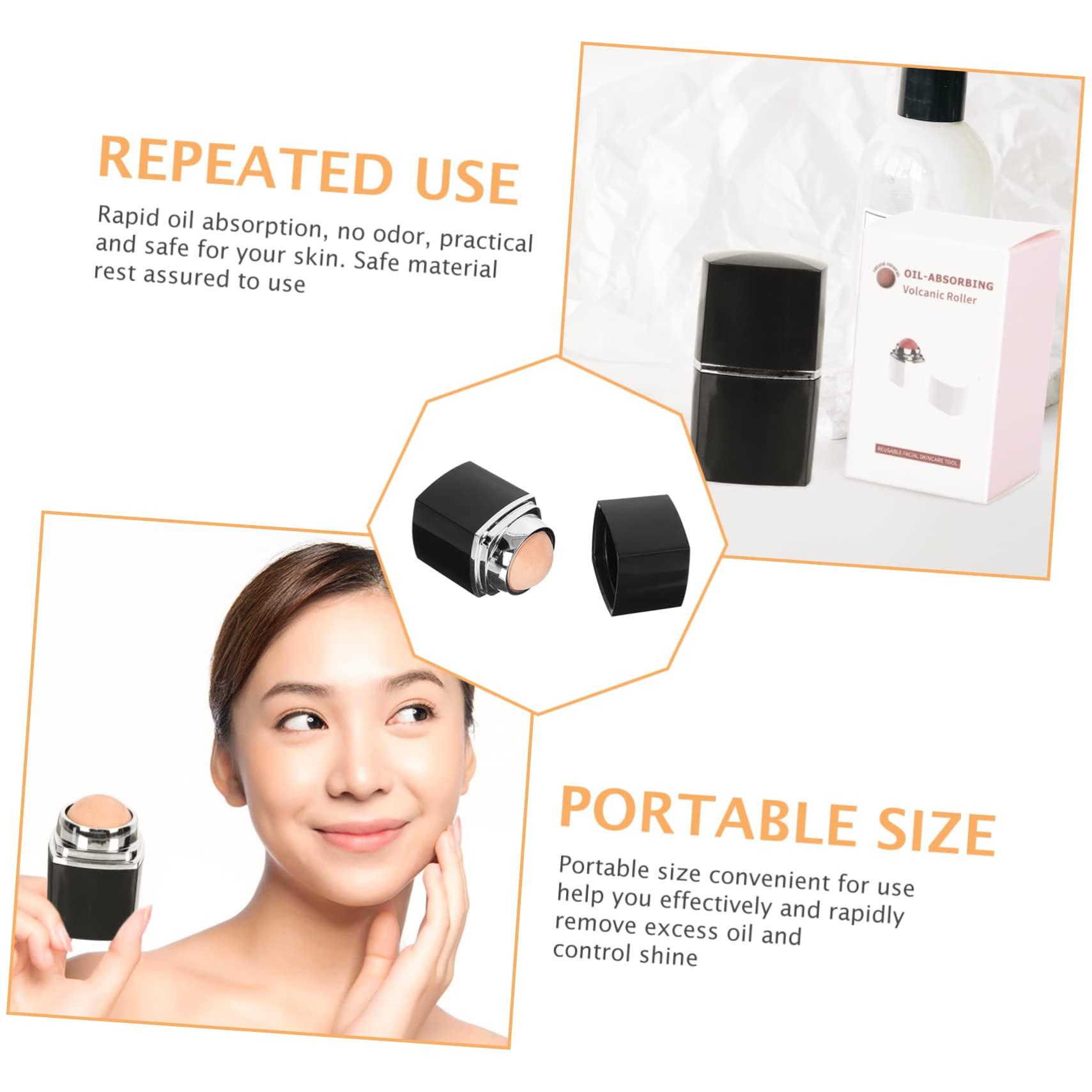 PAMINGONO PAMINGONO Face Cleaning Oil Roller Compact Facial Oil Absorbing Tool for Instant Skin Massage Oil Control