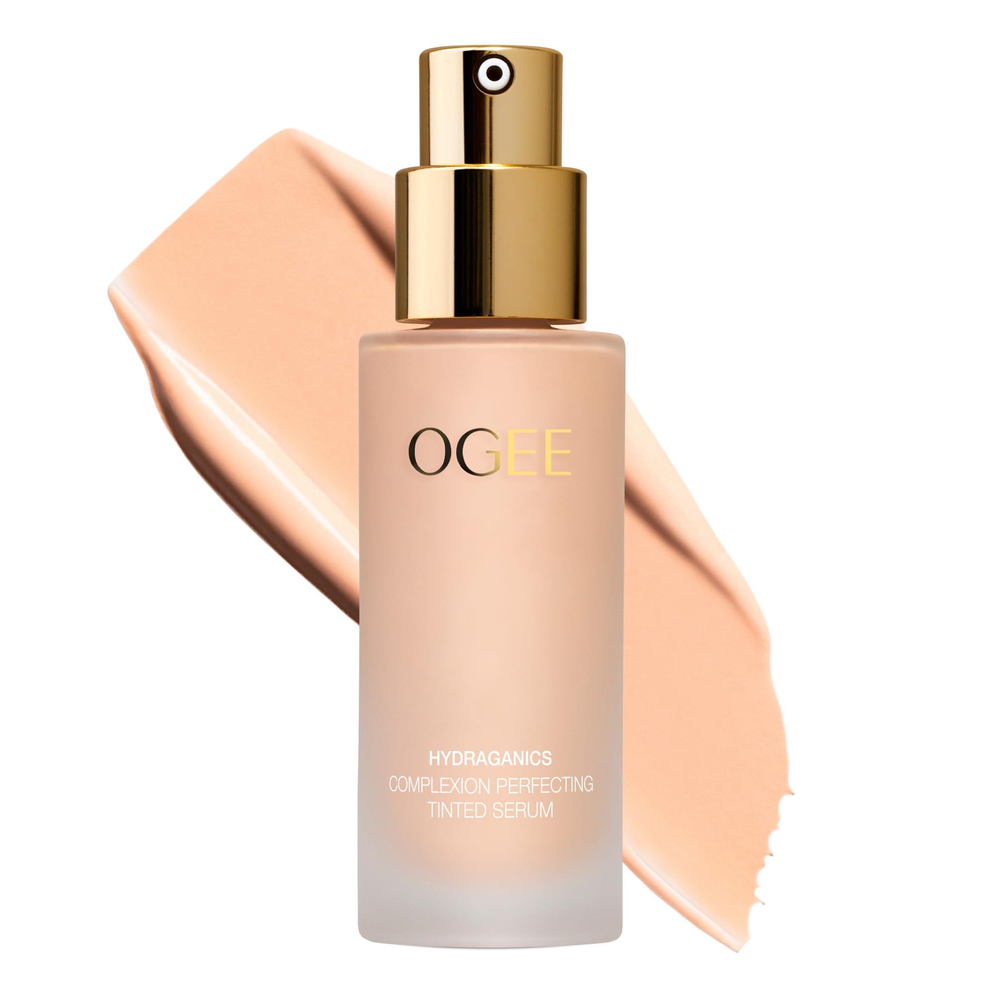 Ogee Ogee Complexion Perfecting Tinted Moisturizer For Face (Cedar 1.20C - Fair, Pink-Beige Undertones) - Lightweight Tinted Serum with Vitamin C & Jojoba Oil - Certified Organic & Made in USA