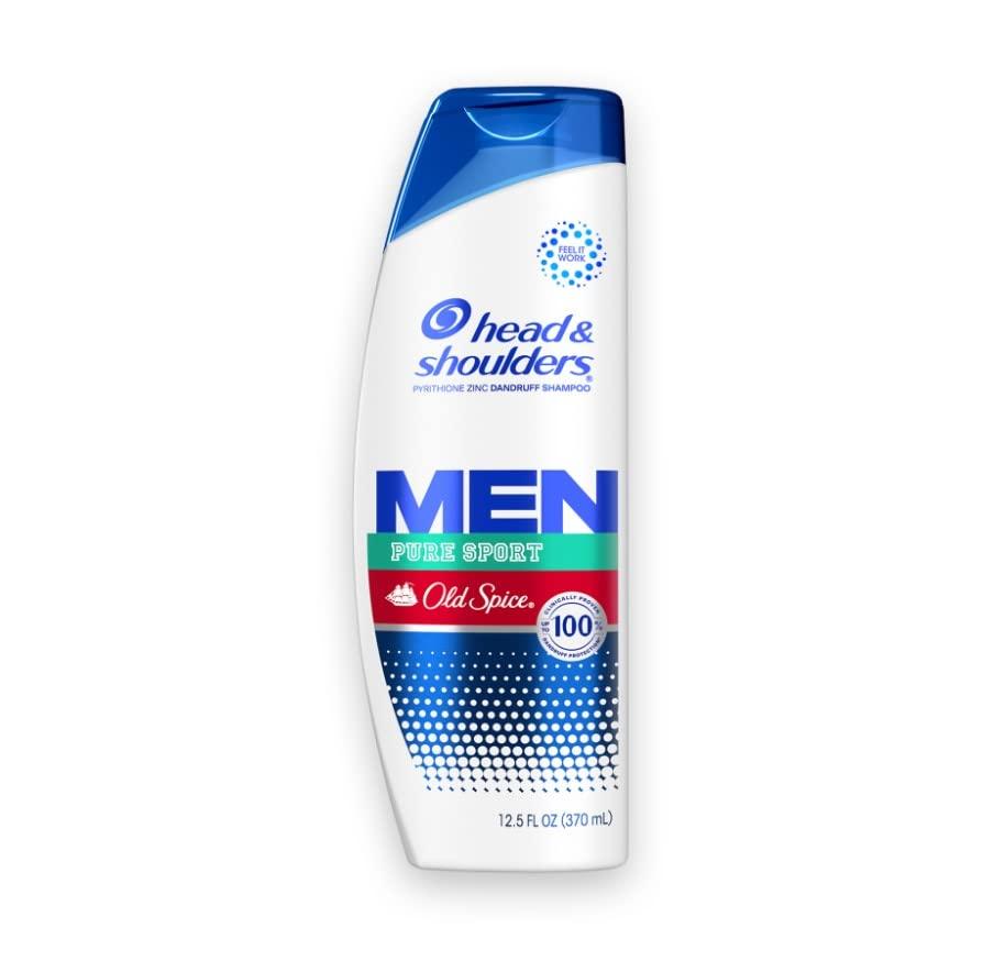 Head & Shoulders Head & Shoulders Men Old Spice Pure Sport Anti-Dandruff Shampoo, Paraben Free 12.5 Fl Oz (Pack of 2)
