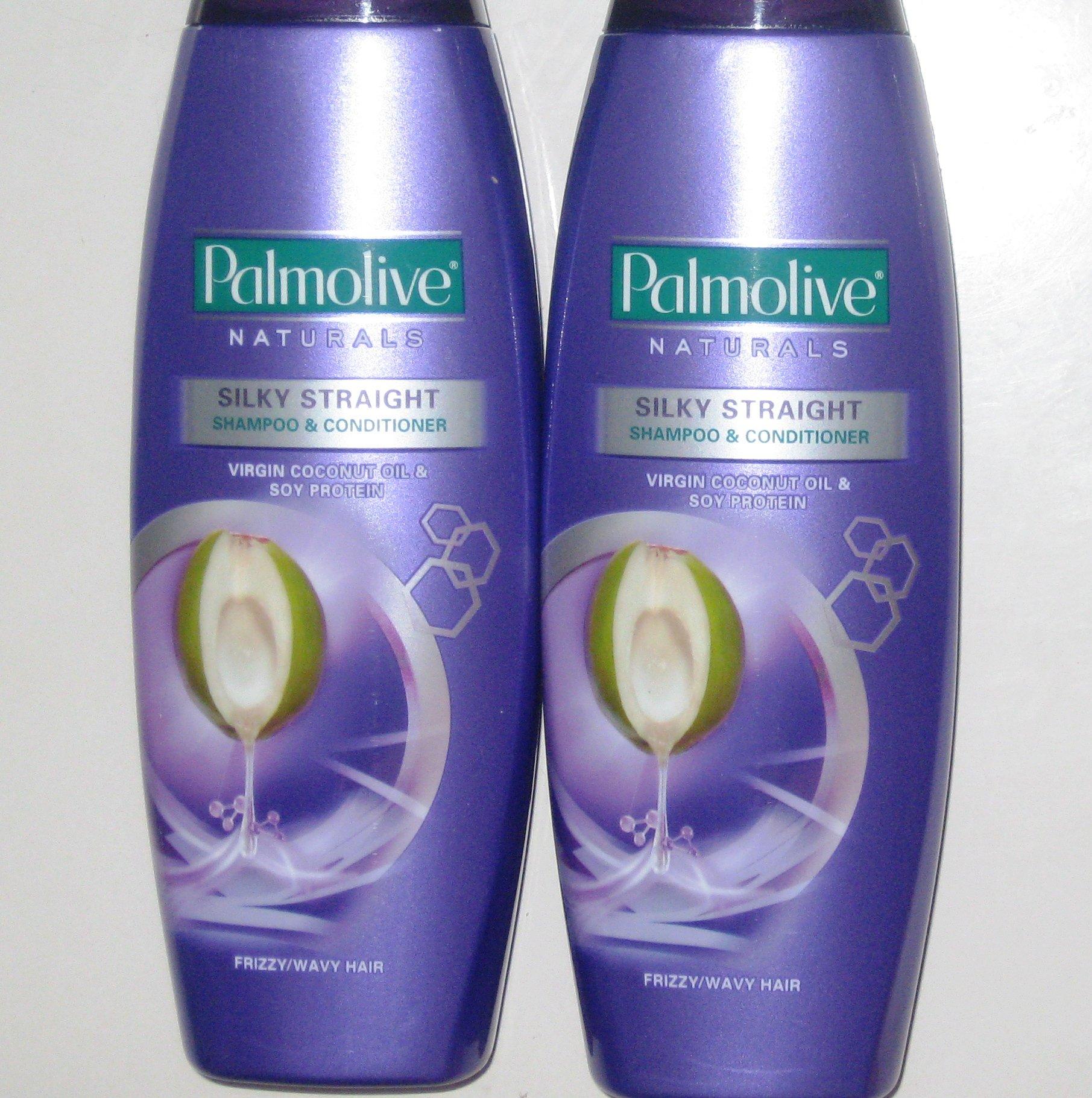 Palmolive Naturals Lot of 2 Palmolive Naturals Silky Straight Shampoo & Conditioner Frizzy/Wavy Hair 180ml