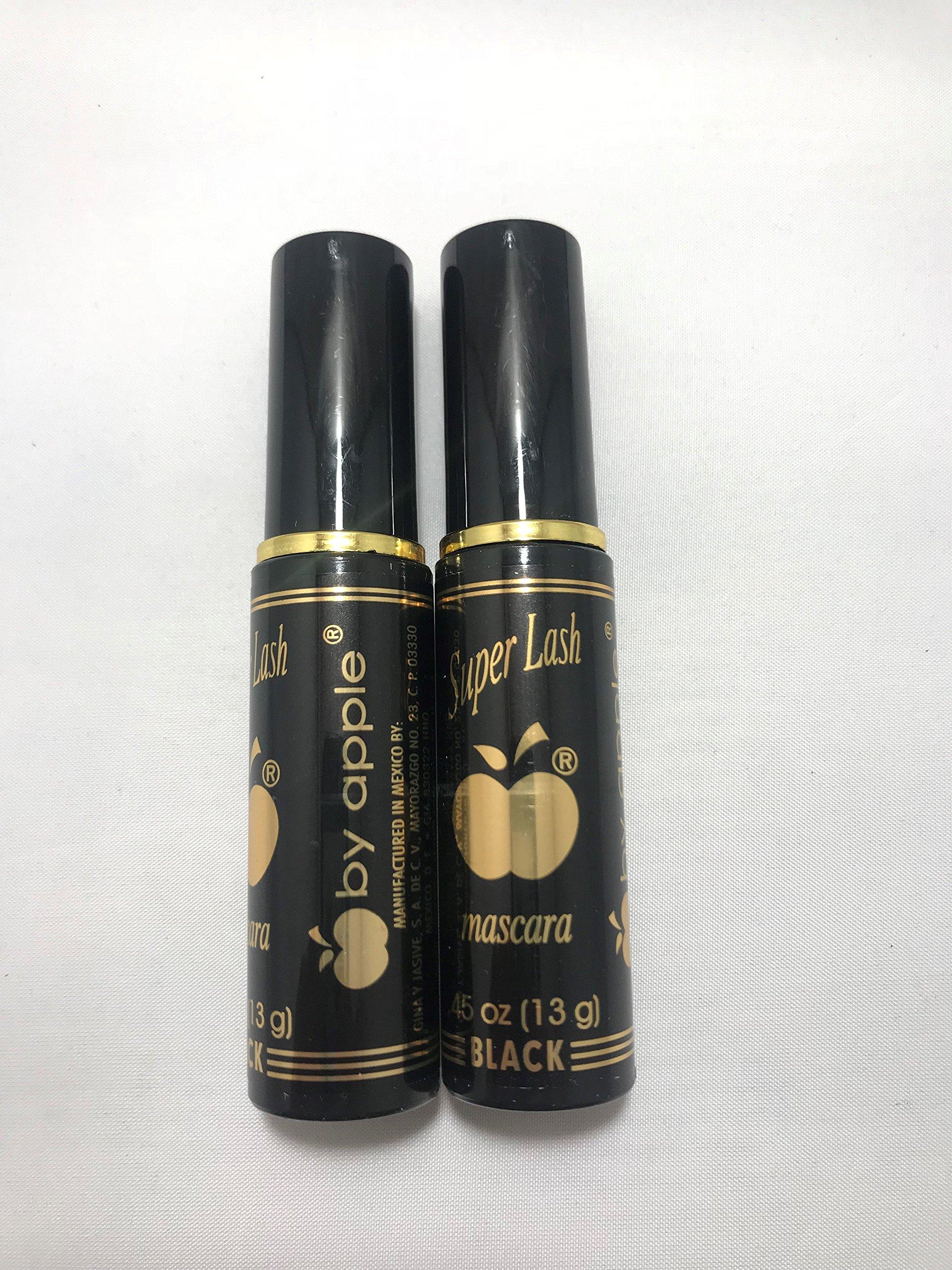 APPLE COSMETIC APPLE MASCARA SUPER LASH - BLACK (BLACK) (2 PCS)
