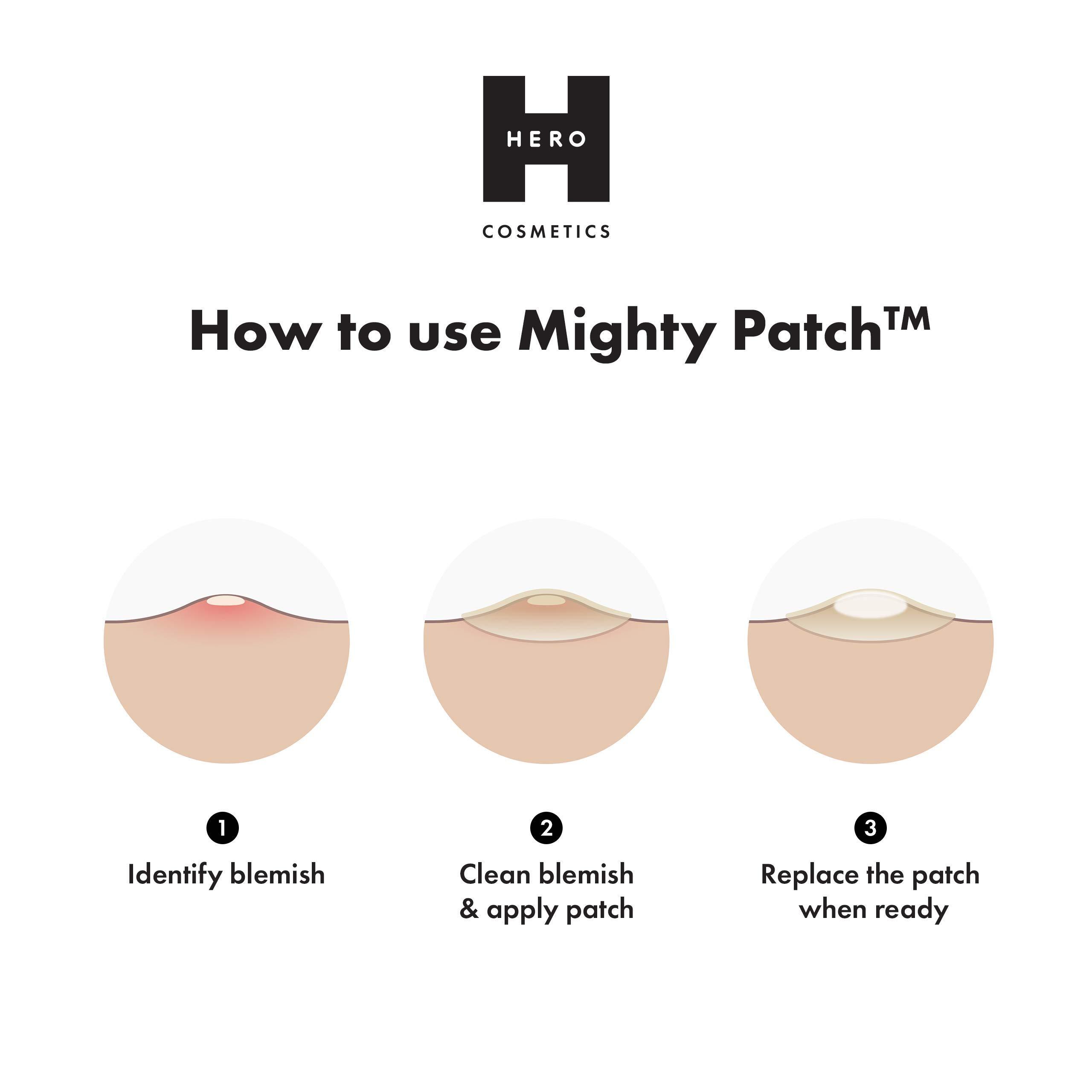 Mighty Patch Hero Cosmetics Mighty Patch Original Patch 36ct and Exfoliating Jelly Cleanser Bundle