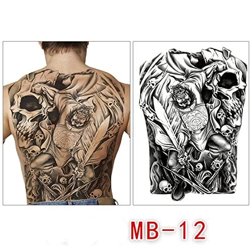 shulian Waterproof temporary men tattoos tattoo full back large tatoo fake dragon girl tattoo and body art sticker sexy decals big tatoo-BFMB-02