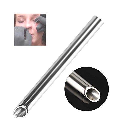 Simlug Piercing Needles, Stainless Steel Piercing Receiver Tube, Body Jewelry Holding Piercing Tool for Ear Nose Belly Tongue Nipple Eyebrow (8mm)