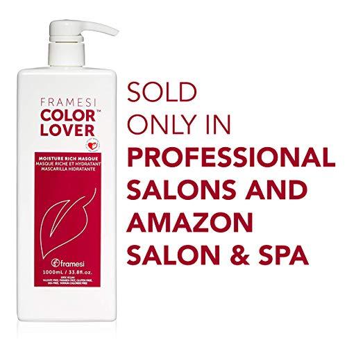 FRAMESI Framesi Color Lover Moisture Rich Masque, 33.8 fl oz, Sulfate Free Hair Mask for Color Treated Hair