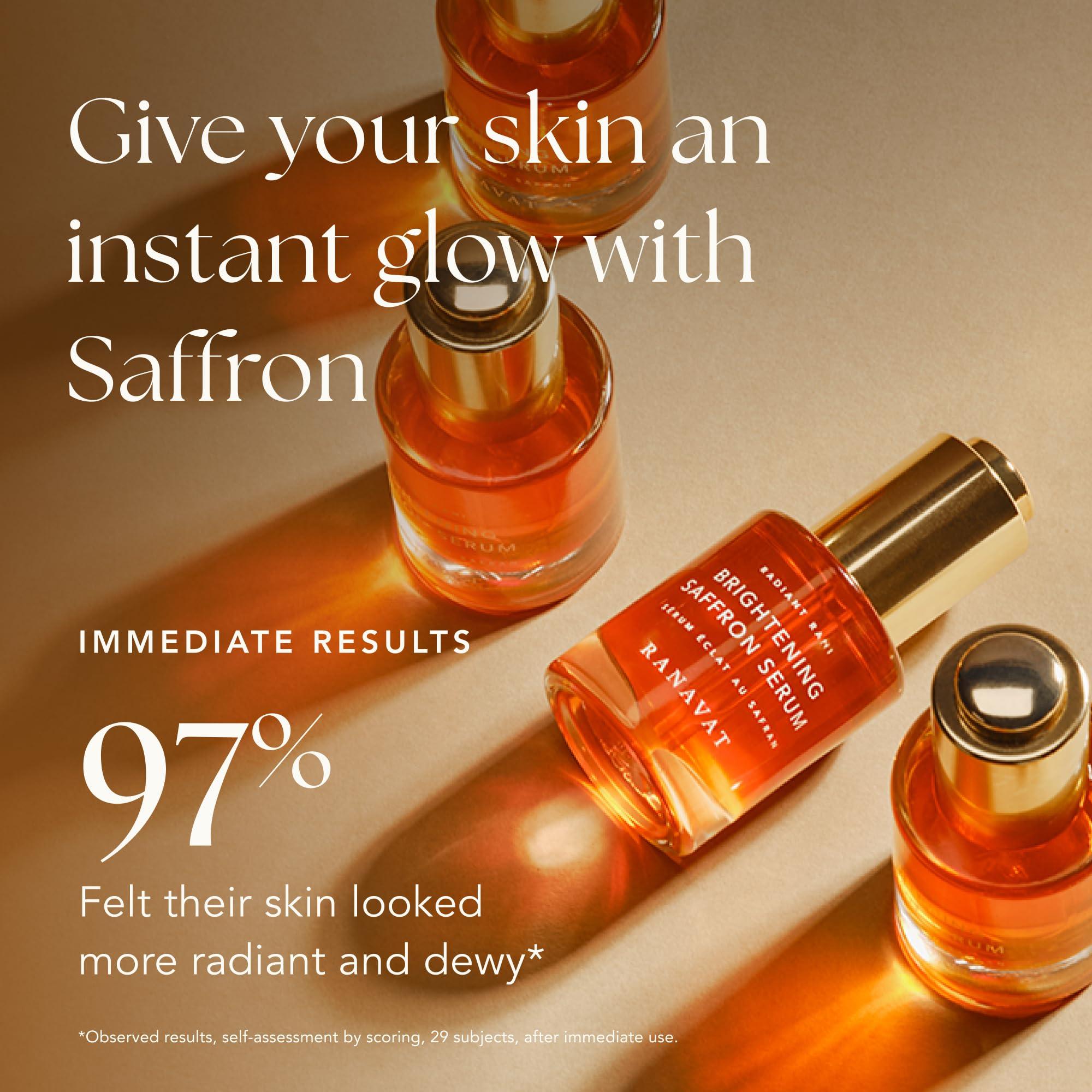 RANAVAT BOTANICS RANAVAT BOTANICS RANAVAT Brightening Saffron Face Serum - Discoloration Correcting Serum & Vitamin C Serum Alternative - Improves Appearance of Hyperpigmentation & Dark Spots (1 oz)