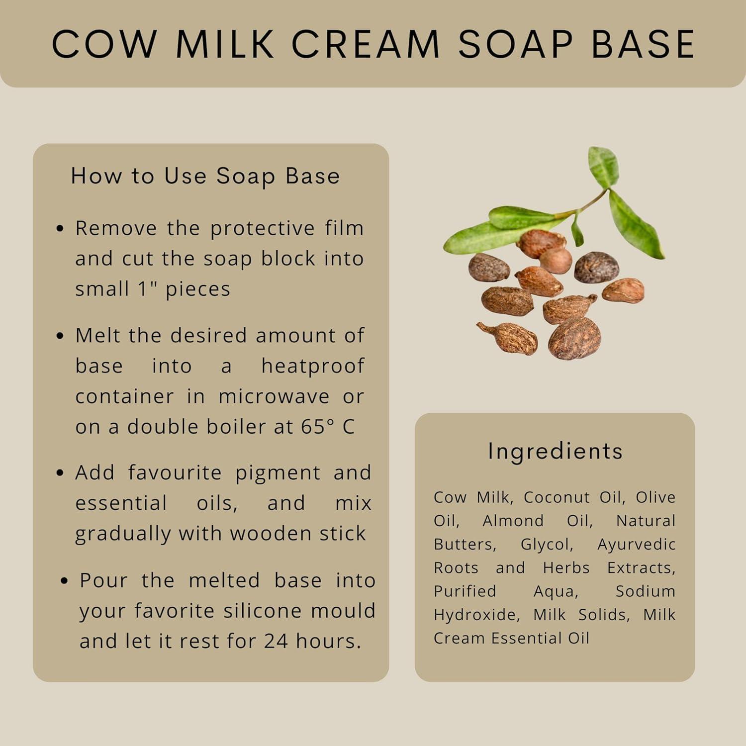 NinthAvenue Basics Soap Base Ingredients (SLES, SLS, Paraben Free) (Cow Milk)