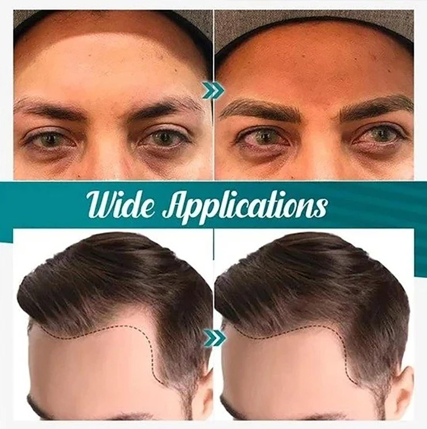 QINMAO 4 Points Multi-Used Pen,4 Points Multi-Used Waterproof Beard Filling Pen Kit,Magic Microblading Eyebrow Pencil,Lumentes Waterproof 4 Tipped Precise Brow Pen (Light brown)