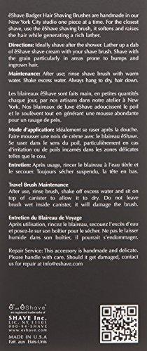 êShave êShave Fine Badger Hair Shaving Brush, Ivory