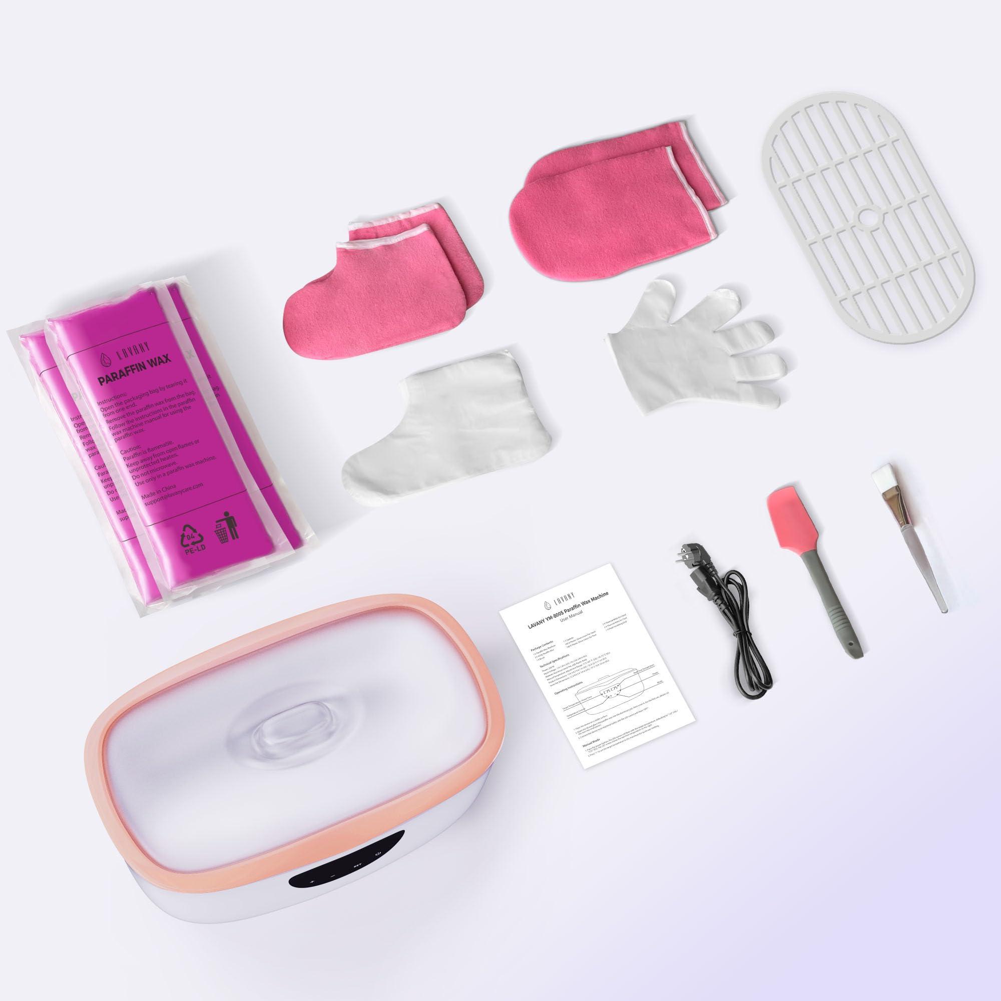 LAVANY Paraffin Wax Machine for Hands and Feet, Paraffin Wax Warmer with Auto Mode for Beginner-Friendly Home Spa, All-in-One Kit for Paraffin Bath