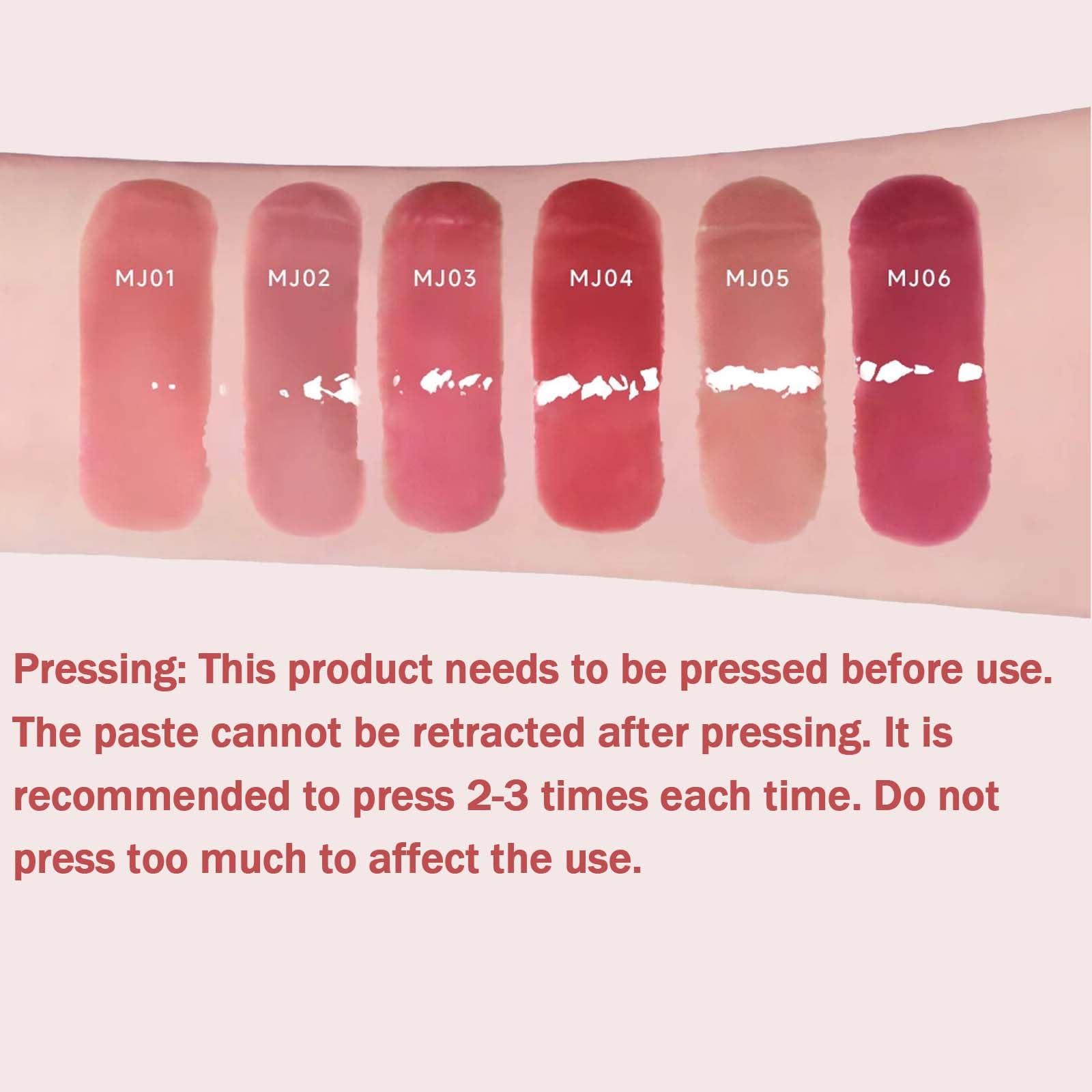 FLCRSN FLCRSN Aztk Meltykiss Jelly Gloss Lipstick, Aztk Jelly Gloss Lipstick, Lip Glaze Jelly Lipstick, Lip Gloss Lipstick, Moisturizing Mini Liquid Lipstick, Long-Lasting Lipstick Gloss