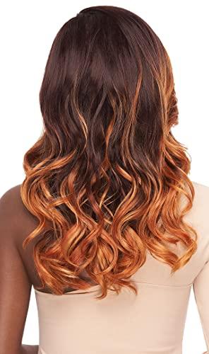 Outre Outre Melted Hairline Lace Front Wig Frontal Effect Hairline No Plucking Required Baby Hairs Included Pre Attached Wide Elastic Band HD Transparent Lace DIVINE (1B)