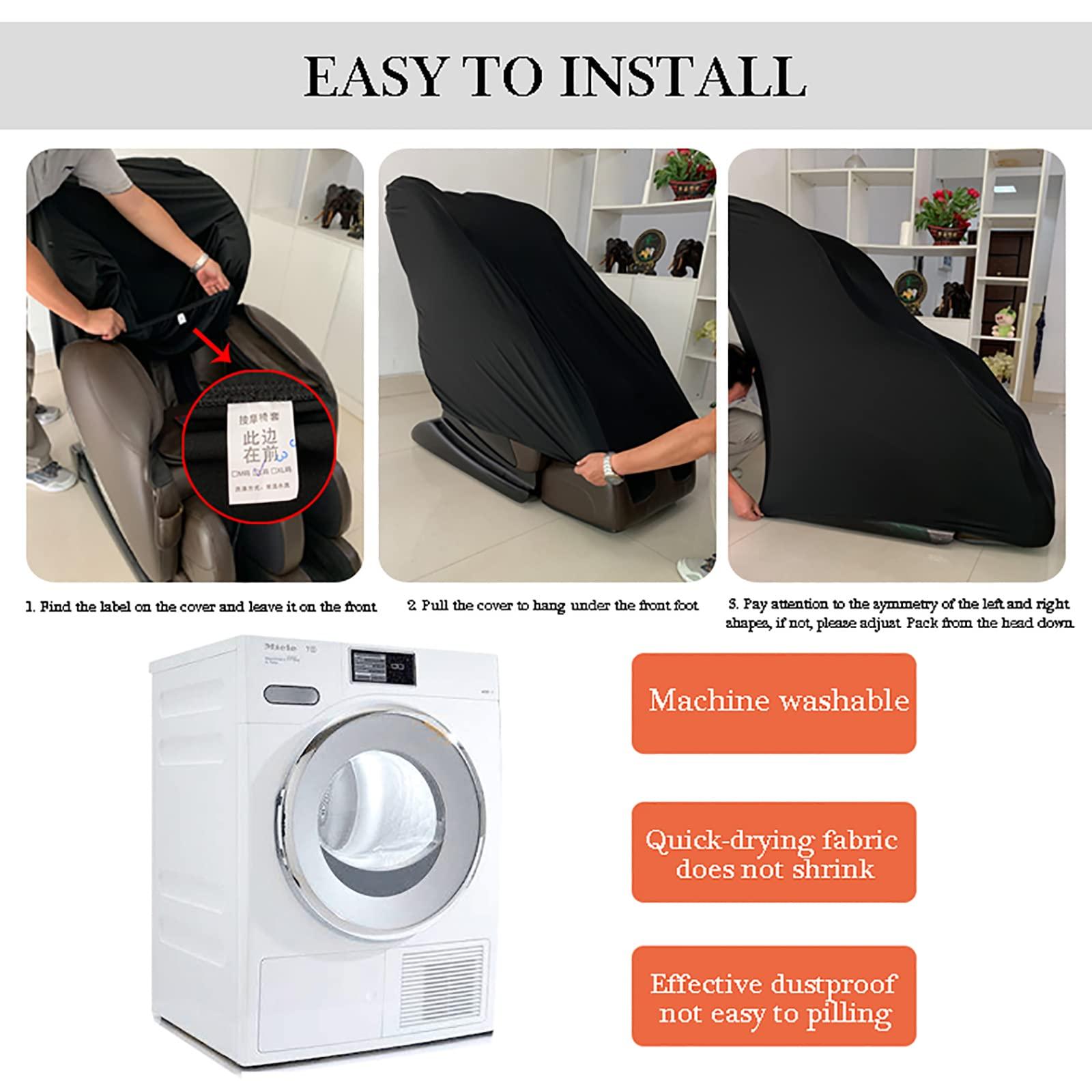 EYHOME EYHOME Massage Chair Cover,Full Body Shiatsu Massage Chair Cover,Universal Stretch Recliner Chair slipcover,Waterproof Massage Chair Protector Cover,Purple,XL