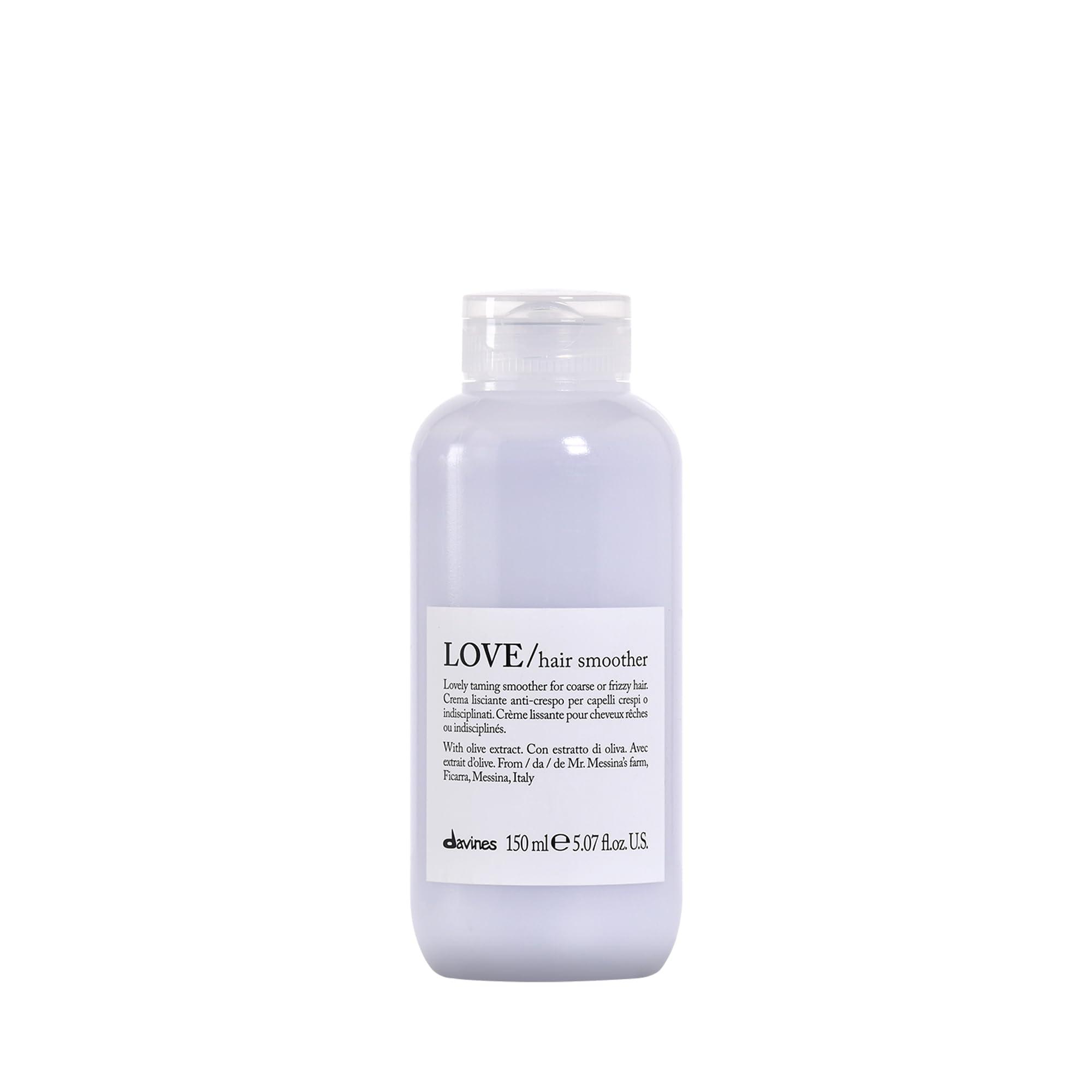 Davines Davines LOVE Hair Smoother, Leave-On Cream To Smooth Frizzy, Unruly Or Wavy Hair Weightlessly, White, 5.07 Fl. Oz.