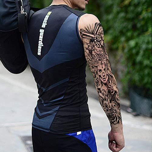 aloyrHe Full Arm Temporary Tattoo,Virgin Mary Jesus Waterproof Temporary Tattoo Stickers for Men Women Adults Kids,Dark Mark Pigeon Pray