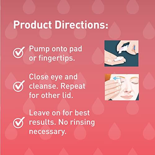 OCuSOFT OCuSOFT Lid Scrub PLUS Platinum Extra Strength Foaming Eyelid Cleanser - Leave-On Eyelid & Eyelash Cleanser with Phytosphingosine to Remove Oil, Dirt & Makeup -1.68 fl oz