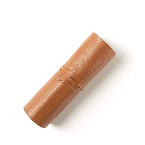 Leatherology Leatherology Cognac Large Makeup Brush Roll