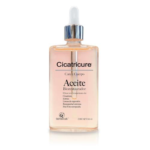 CICATRICURE Face and Body Cicatricure Oil Biorestaurador, 60ml – Body Firming and Anti-Cellulite Oil – Targets Aged Skin, Scars and Stretch Marks