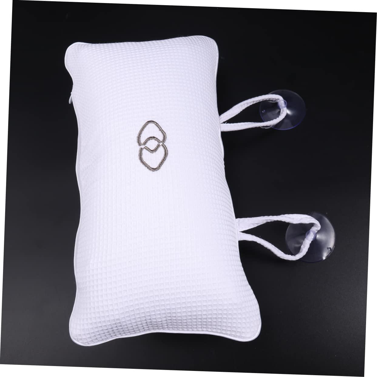 Healeved Healeved Bathtub Pillow Bath spa Pillow Bathtub Neck Pillow Bathroom Bath Pillows Bath Pillow White Bathing Pillows with air Bags Bathroom Pillows Washable Bath mat