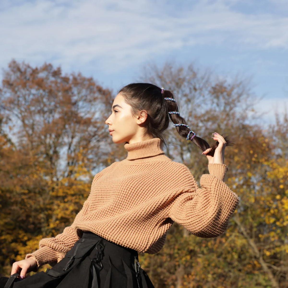 RipTie RipTie Rip Tie 2.5mm Tangle Free Hair Tie - Rippled Water, Single, 34\"\", 1 Count (Pack of 1)