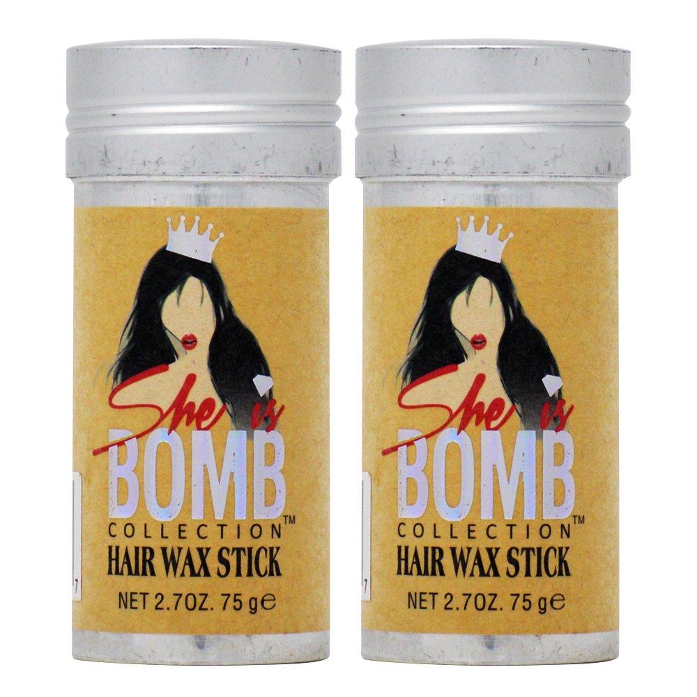 she is bomb collection She Is Bomb Collection Hair Wax Stick 2.7 Oz. (Pack of 2)