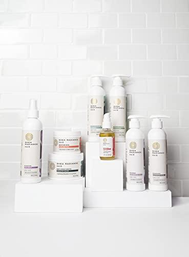 Shea Radiance Shea Radiance Anti-Frizz Curl Defining Leave-In Cream - Great for Wavy, Coily, Kinky Hair - Unrefined Shea Butter & Coconut Oil | 8oz