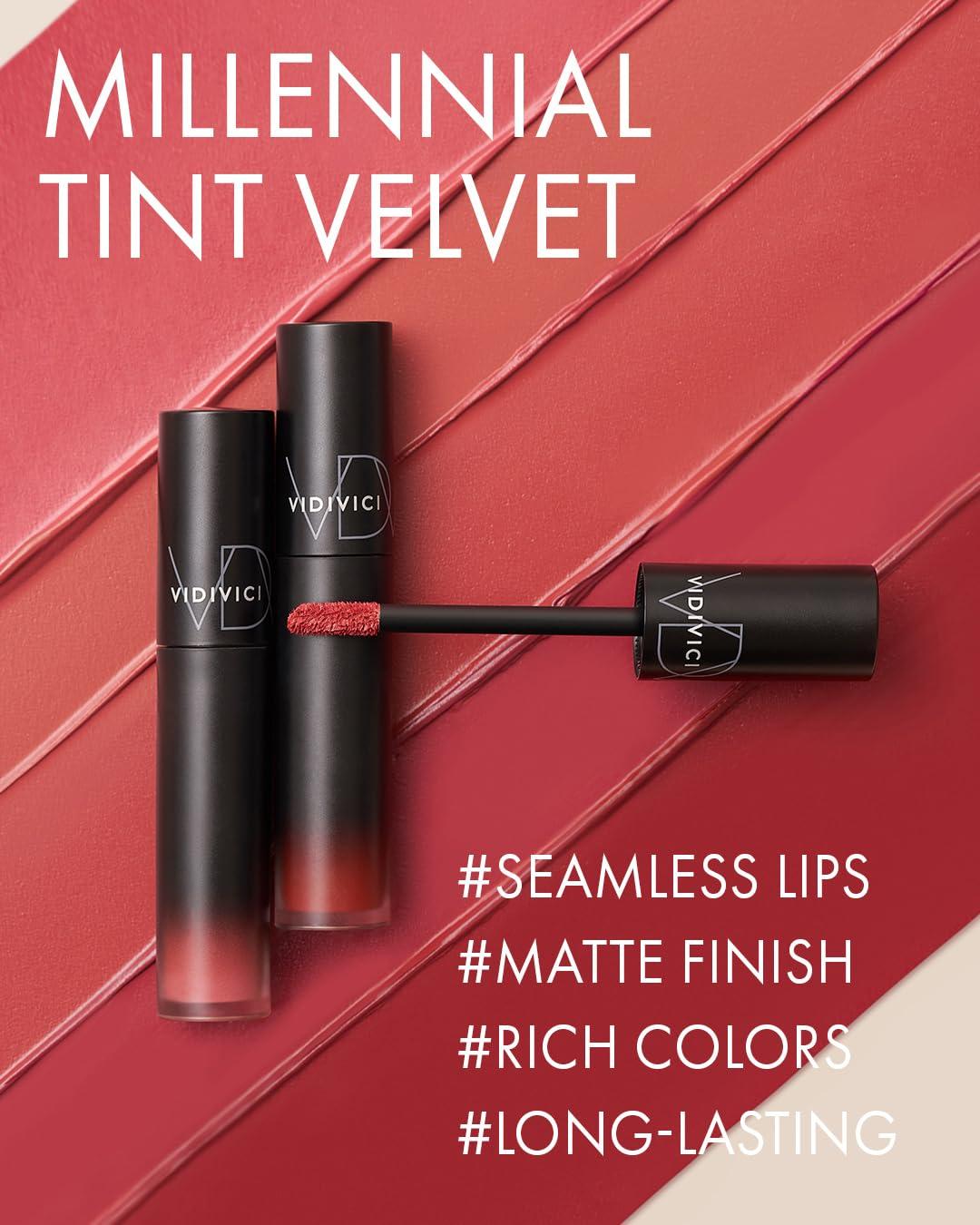 VIDIVICI VIDIVICI Millennial Velvet Lip Tint(03 ROSY MUSE & 05 RED OVER)