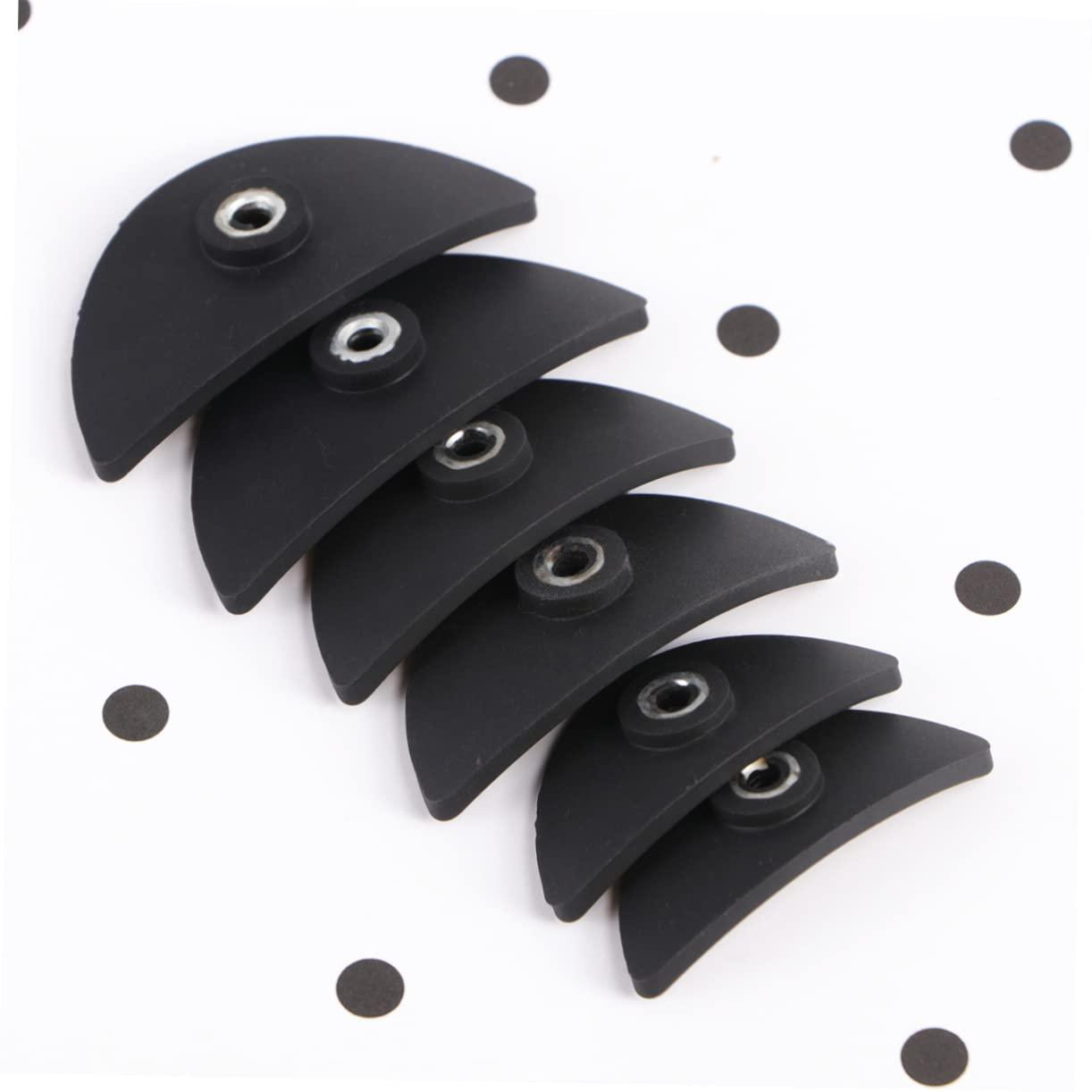 Mikinona Mikinona 6PCS Silicone Eye Shadow Stamp Tool Portable Makeup Tool Easy to Create Beautiful Colors for Beginners Creative Makeup Artists Black