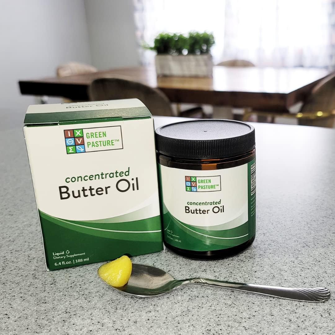 Green Pasture Green Pasture Concentrated Butter Oil Liquid - 6.4 fl. oz. - CLA- Vitamin A (6.4 oz.)