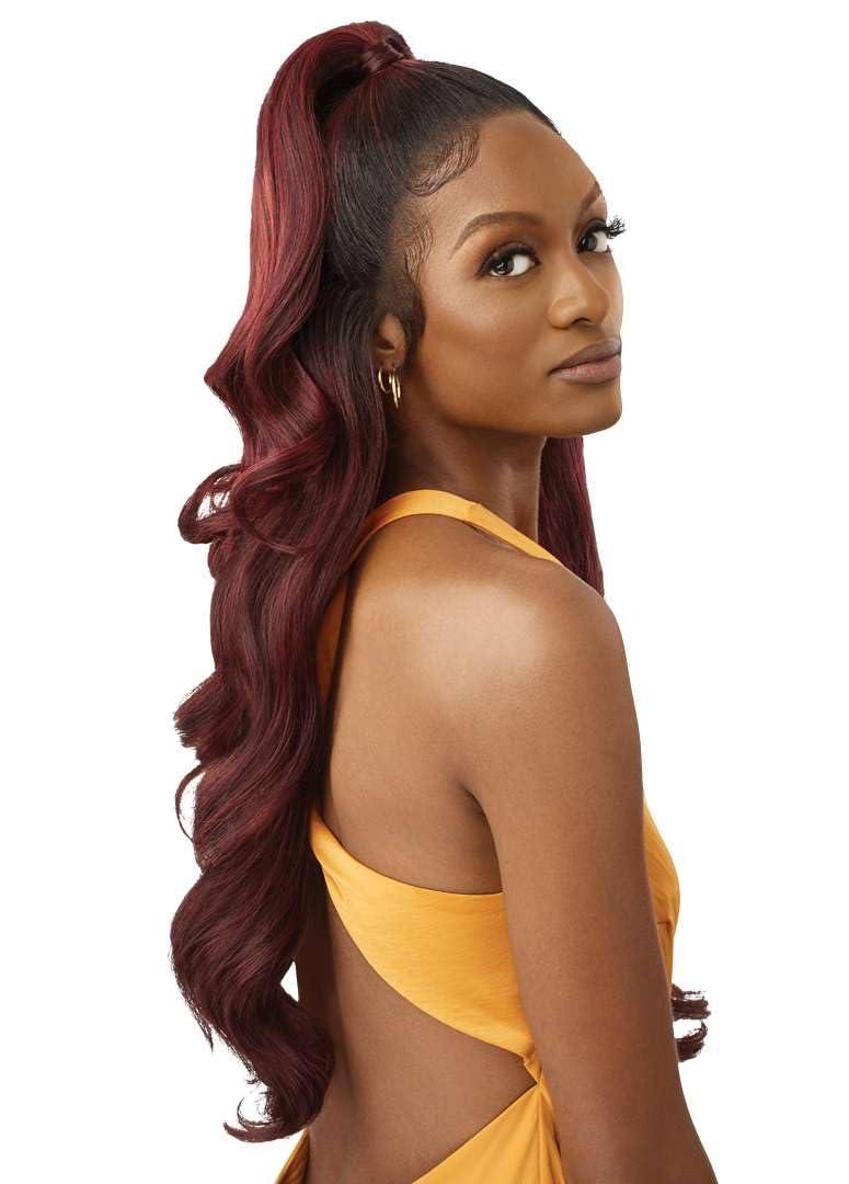 Outre Outre Airtied 100% Fully Hand-Tied Wig - Human Hair Blend - Glam Waves 28\" (2)